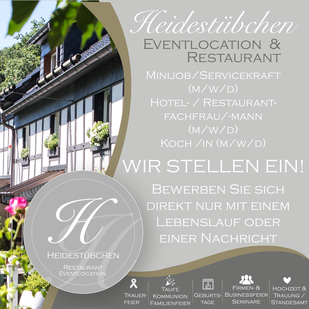Minijob/Servicekraft (m/w/d) für die gehobene Gastronomie